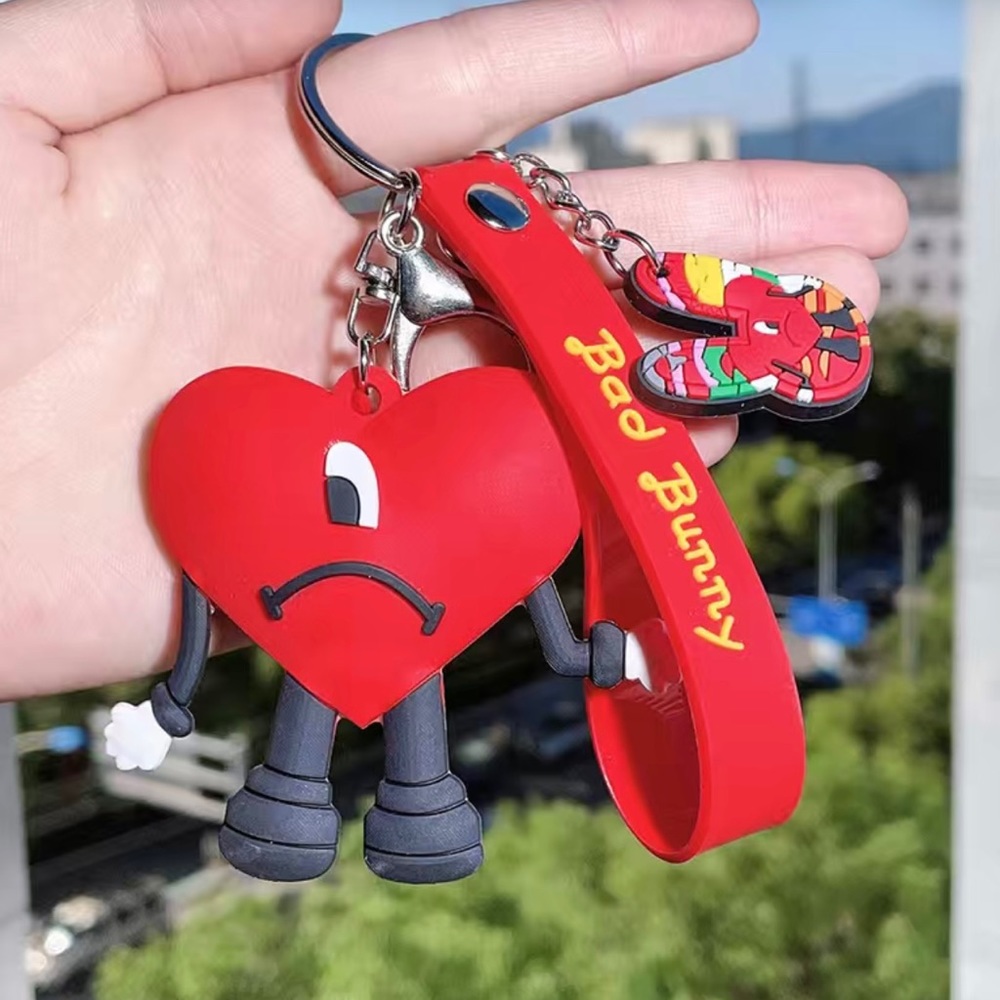 Bad Bunny Keychain and stickers (5 ACCESSORIES FOR $25)